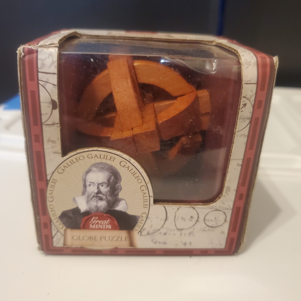 Professor Puzzle 2002 Great minds Galileo's Globe Puzzle Wooden 4×4